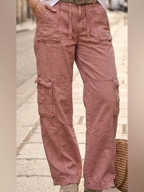 Pilcro Pink Cargo Pants